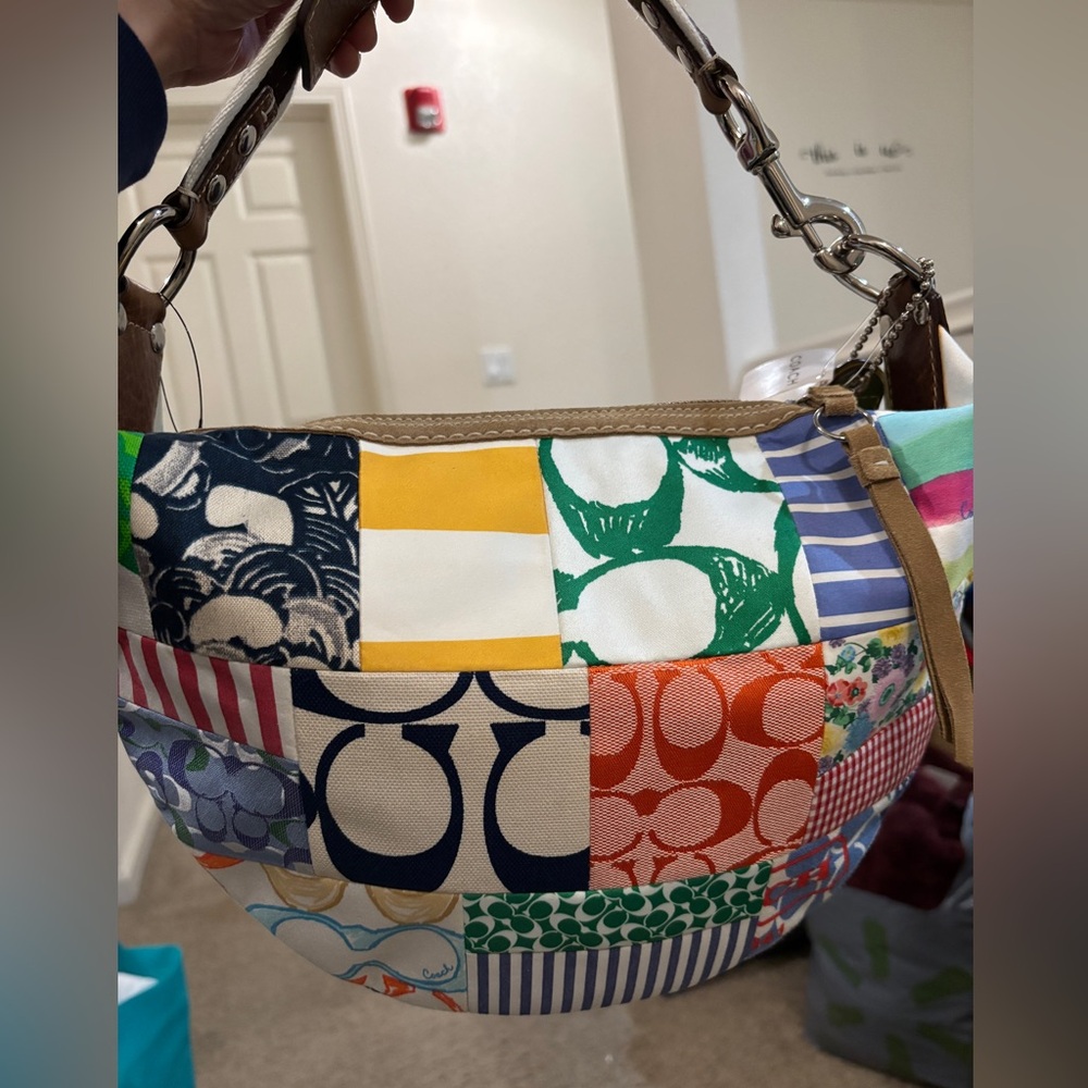 Coach Multicolor Patchwork Shoulder Bag - image 3